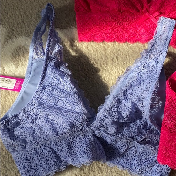 Ambrielle silky lace bralettes. - Picture 4 of 5